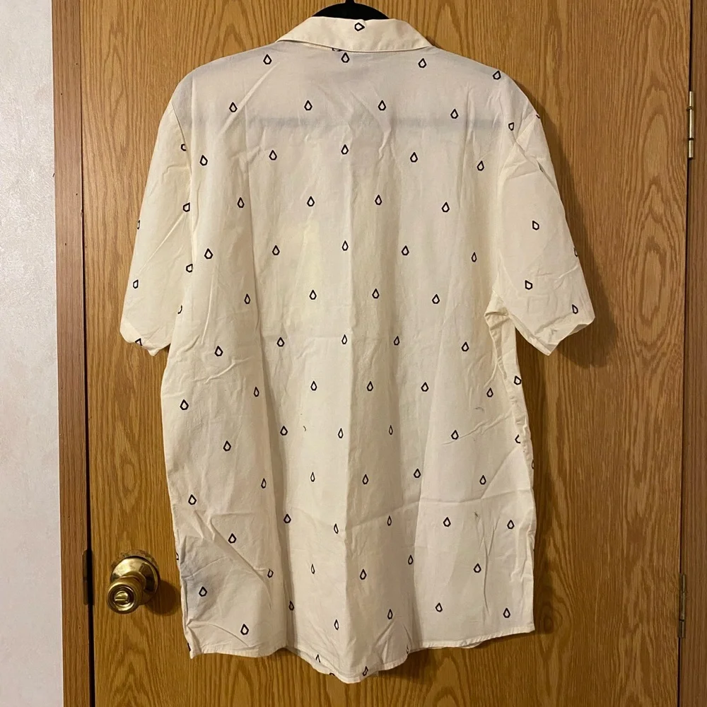 Volcom Cream Casual Button Down Shirt - Picture 3 of 4